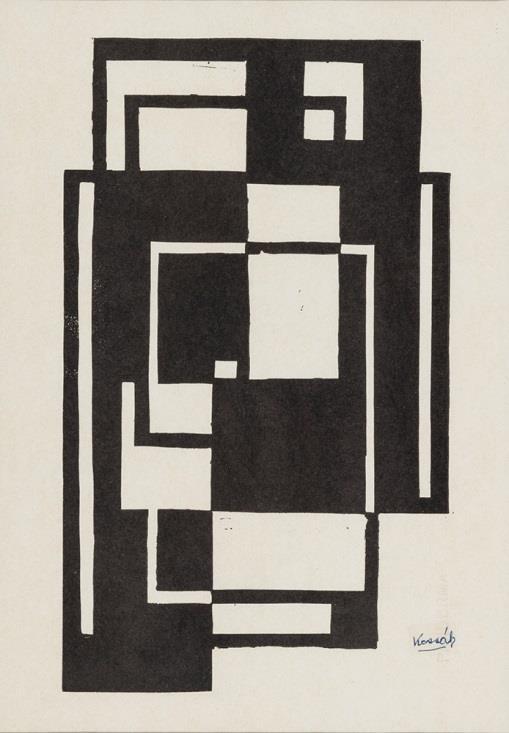 (1984) 275 400 mm Károlyi Ernő Kék kollázs VI.