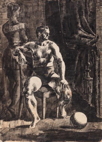117. Kohán György (Gyulavári, 1910 Gyula, 1966) Cirkuszosok Tus,