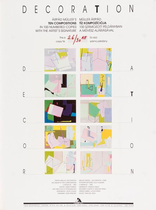 153. Müller Árpád (Budapest, 1961 Budapest, 2006) Tíz kompozíció 10 db-os mappa