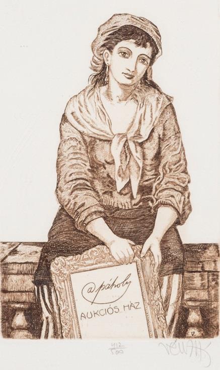Vén Zoltán (Pestszenterzsébet, 1941 ) Aukciósház Rézkarc, papír 132 87 mm