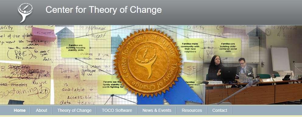 A Center for Theory of Change egy tudástár, on-line képzési platform, és a szervezeti hatáslánc tervezését támogató on-line szoftver.