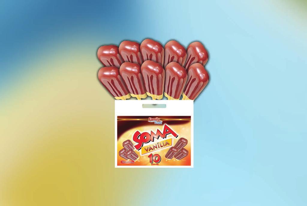 Soma mix Kakaós, vaníliás és epres jégkrém, kakaós bevonóval, 1050ml/600g.