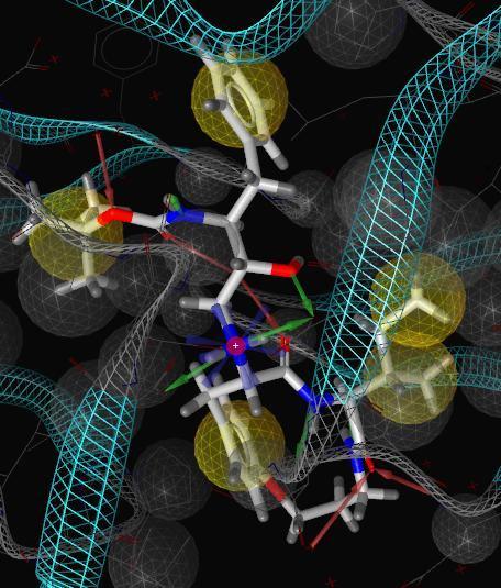 2. ábra 3D farmakofor Irodalmi áttekintés QSAR (Quantitative/Qualitative Structure-Activity Relationship) A módszer szerves vegyületek, gyógyszermolekulák kémiai szerkezete és biológiai, toxikológiai