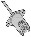 3 GU5, csavarozható 2-10-21-0021 278 12cm 1mm 2 -es szilikon vezetékkel 5503/20W/Z/15/S G4, 12V/max.