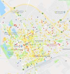 Szedreskert, Felsőváros, Víziváros, Vasútkörnyék- Búrtelep,