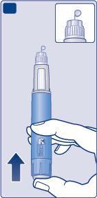 Az áramlás ellenőrzése Minden új injekciós toll esetében ellenőrizze az áramlást, mielőtt az első injekciót beadná vele. Ha az injekciós tollat már használatba vette, folytassa a 3.
