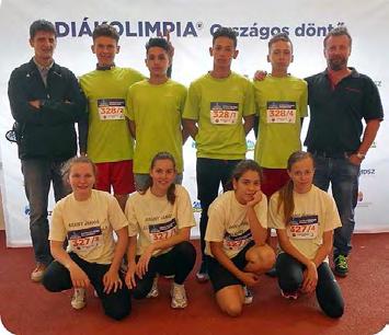 A fiú 4x1000 méteres, és a lány 4x600 méteres váltónk, Hajdú-Bihar megye bajnokaként szerzett jogot az indulásra, és a kimondottan erős 24 csapatos mezőnyben a lányok 17., a fiúk 19.
