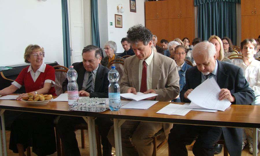 Papp Károlyné, Lengyel Endre, Banda Pál és Fekete Ferenc az V. Budapesti Banda Ede Csellóversenyen (2011.