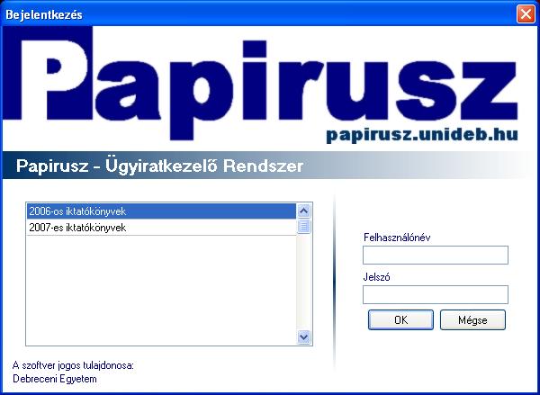 Papirusz Ügyiratkezelési Rendszer rövid leírása 4.