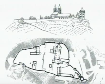 A Gyalogkapu melletti István kori palotát III. Béla idejében bontották el, és építették rá az új palotát, majd a 14. században Szent Vid templomát, később török kori erődfal fedte el. III. István a Szent Adalbert templomban volt eltemetve.
