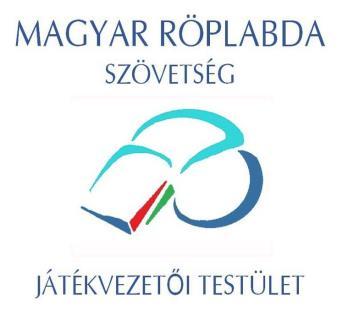 BESZÁMOLÓ a Magyar Röplabda Szövetség Játékvezetői