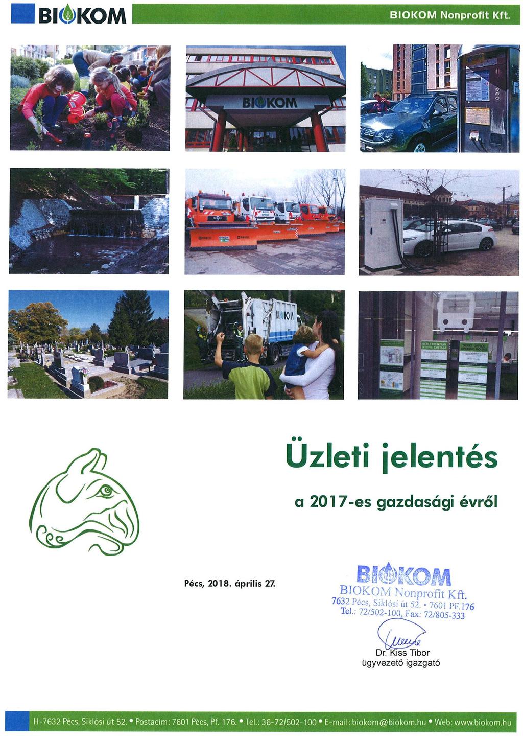 BIOKOM Pécsi Városüzemeltetési és Környezetgazdálkodási Nonprofit Kft. -  PDF Free Download