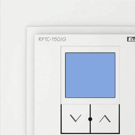 58 RFTC-150/G Programozható szobatermosztát : apos kivitel - mélysége mindössze 0 mm!