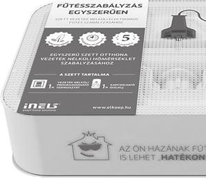 EGY SZETT OKOSTEEFOOS FŰTÉSVEZÉRÉSHEZ A három termofej egyszerűen felcsavarozható a radiátorok meglévő szelepeire.