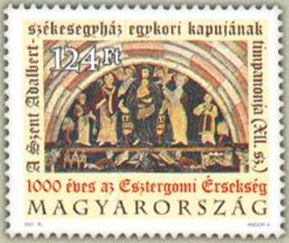Szent István korabeli békecsóktáblákból vágták ki a síkban tartott, rekeszzománcba foglalt apostolokat, s szegecselték fel a korona íves hordozójára. Hasonló sztaurotékát (békecsóktáblát) III.