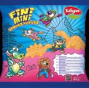 csirke Cordon Bleu Sága panírozott dino figurák 44 g/db 1,5 kg 3