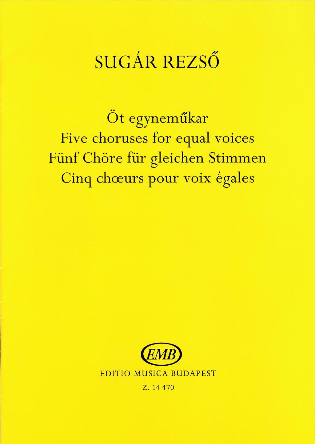 KÓRUS CHORAL MUSIC CHORMUSIK 15 (Z.