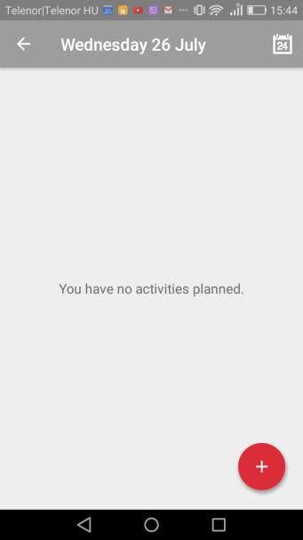 Aktivitás rögzítése a mobil applikációban: Menj a Calendar -ba (Edzésnapló). Válaszd ki a megfelelő napot.