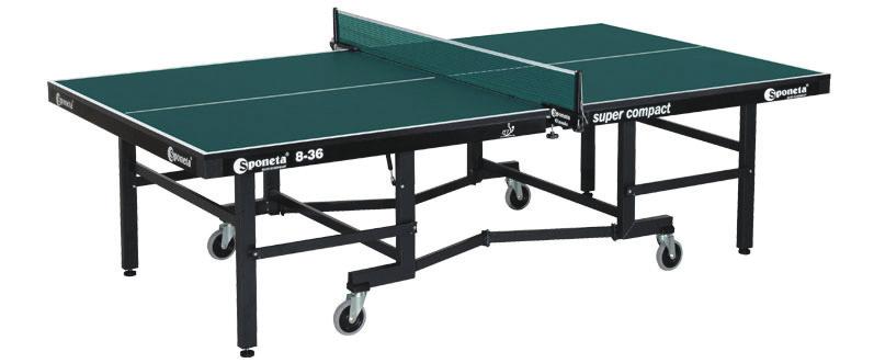 126 750 Ft 112 750 Ft S7-12 ITTF, zöld, S7-13 ITTF, kék, nemzetközi minősítésű versenyasztal 25 mm vastag asztallap 6 cm-es merevítés
