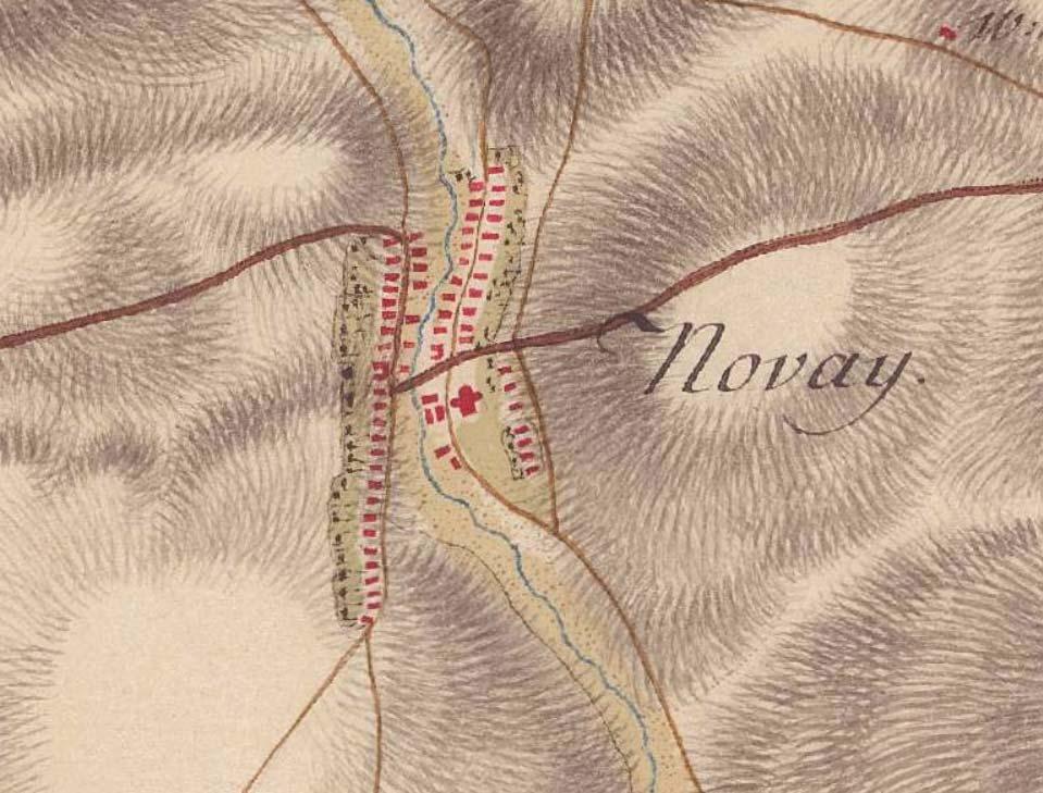 4 NOVAJ TELEPÜLÉSSZERKEZETÉNEK KIALAKULÁSA Első katonai felmérés (1763-1787) A 18. században (ún. Jozefinista, 1.