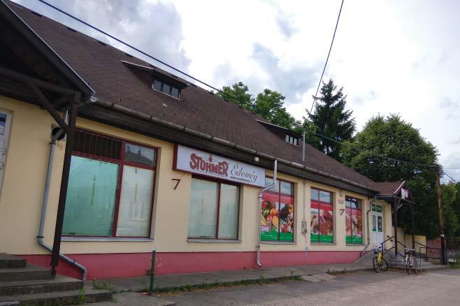 a Községháza, a könyvtár, óvoda, takarék, iskola és az