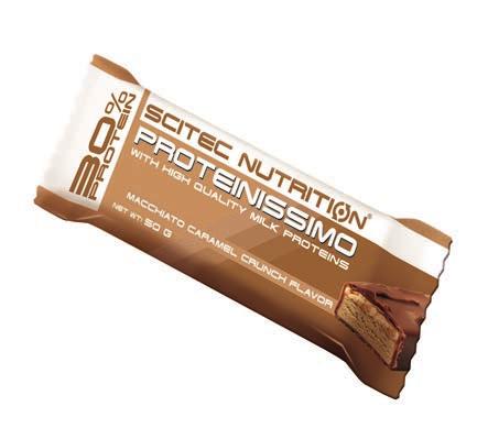 30. SCITEC NUTRITION PROTEINISSIMO PROTEINSZELET Macchiato-caramel crunch ízű 1 kg = 6 980 Ft Miért előnyös?