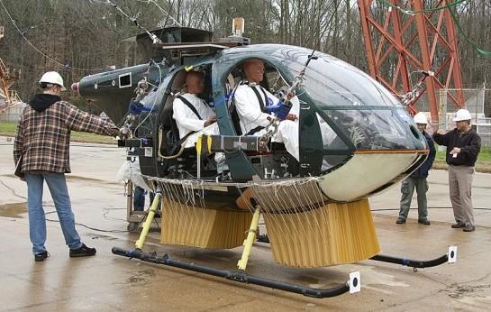 ábra az MD-500 külső és a Da-40 biztonsági övre szerelt légzsák rendszere [84.
