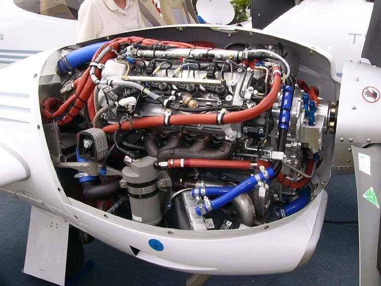52.ábra Diamond DA-42-be épített Thilert Centurion 1.7 dízelmotor [97.