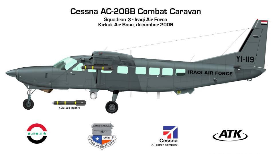 Időrendi sorrendben talán az utolsó frissen alkalmazása vett repülőgép a Cessna AC- 208B típusjelzésű könnyű szállító repülőgép.
