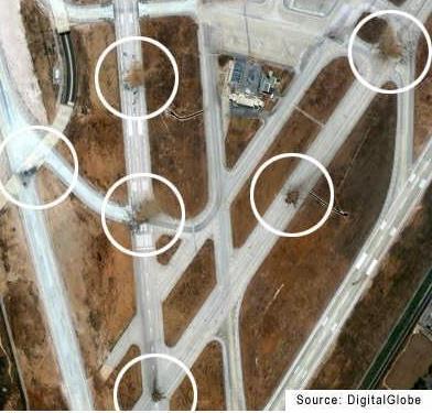 9. ábra. Bejruti repülőtér a hatnapos háborúban [35.