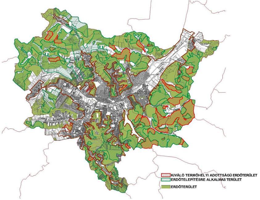 ERDŐK Ózd közigazgatási területéhez viszonyítva az erdő művelési ágú terület aránya a legnagyobb (35,5%), mely a 21 %-os országos átlagot jóval meghaladja.