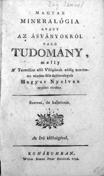 A magyar műszaki nyelv úttörői. Debreczeni Márton műszaki öröksége használatos neveket is, pl.