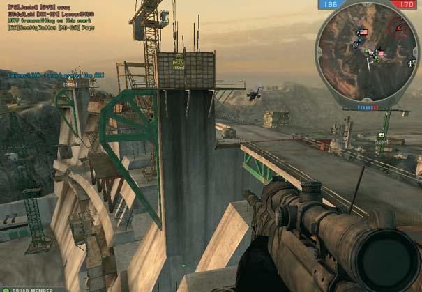 akció battlefield 2 Az ideális mesterlövész-pozíció: nem látok senkit, de engem biztos mindenki észrevett.