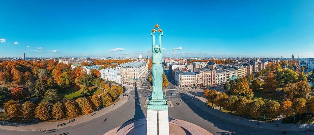Riga történelmét a változatos építészet szemlélteti.