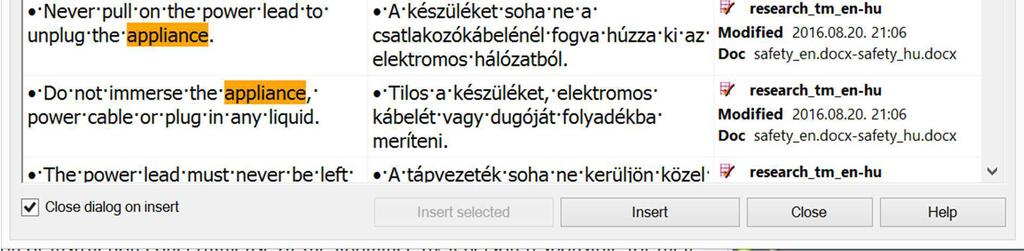 A szoftverek egy része az elemzés részeként a karakterek/szavak/szegmensek/címkék összesített számát is megjeleníti (pl.