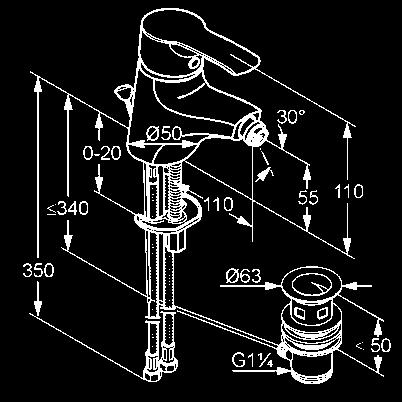 l/perc, 3 bar gömbcsuklós perlátor M 24 x 1 lefolyógarnitúra G 1 1/4
