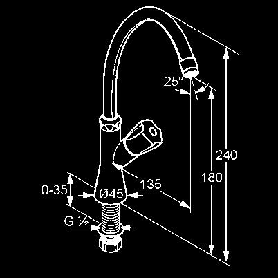 3/4 jelölés: kék/piros PA-IX 1247/IA KLUDI STANDARD állószelep NA 15 névleges vízmennyiség: 12 l/min, 3 bar