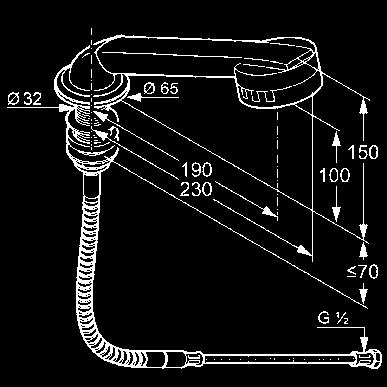 (normál) 3 bar KLUDI LOGOFLEX gégecsővel G 1/2 x G 1/2 x 1250 mm fali kézizuhany-tartó csavarral és tiplivel kúpos anyával KLUDI ZENTA zuhanyszett kádhoz 1S KLUDI ZENTA 1S kézizuhany NA 15 névleges