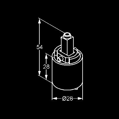 TARTOZÉKOK ÉS ALKATRÉSZEK KLUDI O-CEAN joystick-kerámia kartussal kerámia tárcsákkal DIN EN 817 szerint
