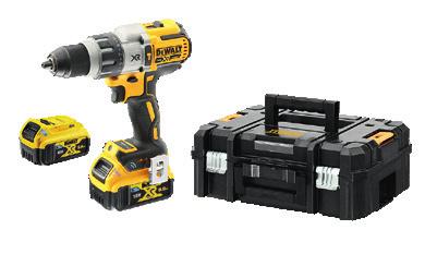fúrókapacitás (falazatba) 13 mm Súly (akkuval együtt) 2,2 kg 18 V-OS XR TOOL CONNECT PREMIUM ÜTVE CSAVAROZÓ + 2 X 5,0 AH