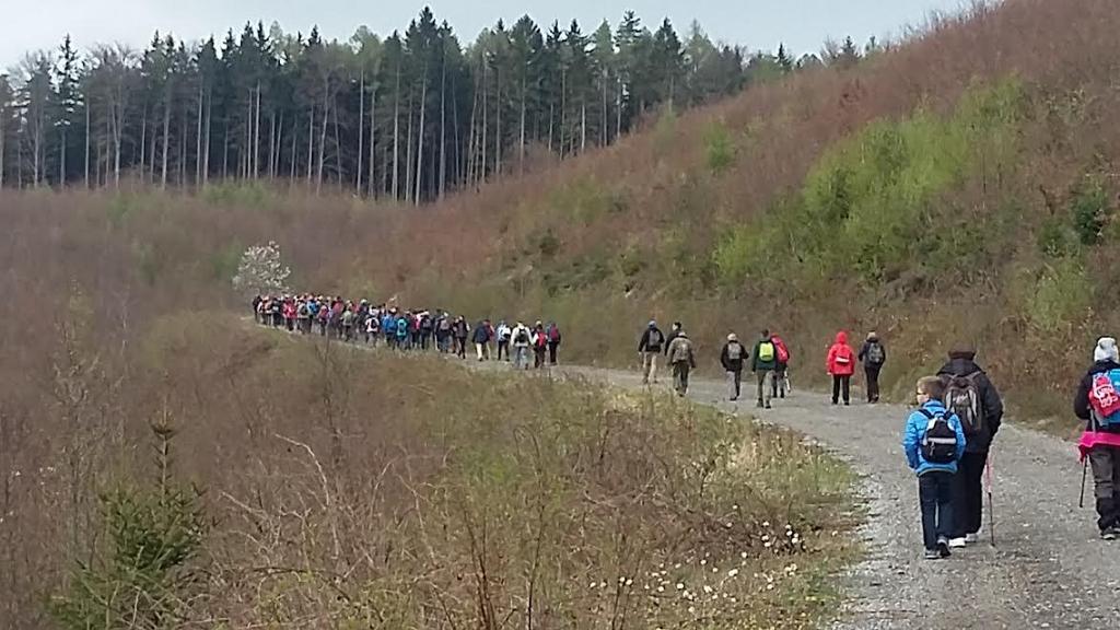 A gyalogos zarándoklat a Mária út erdei szakaszán a Rozália-hegységbe vezetett, mely a dunántúli Alpok egyik hegysége, Sopron és Alsó-Ausztria határán emelkedik