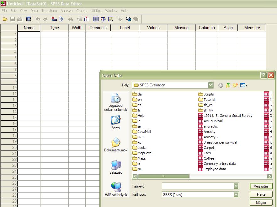 SPSS (Statistical Package for the Social