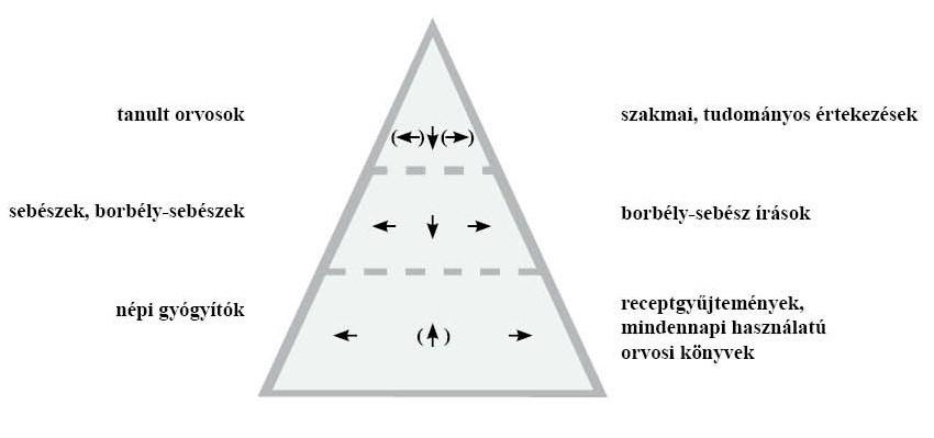 A korabeli orvosi szöveghagyományt és a gyógyítók körét egymással összefüggésben értelmezve megfigyelhető, hogy az egyes szinteken a tudományosság más-más foka jellemző, amely megragadható a