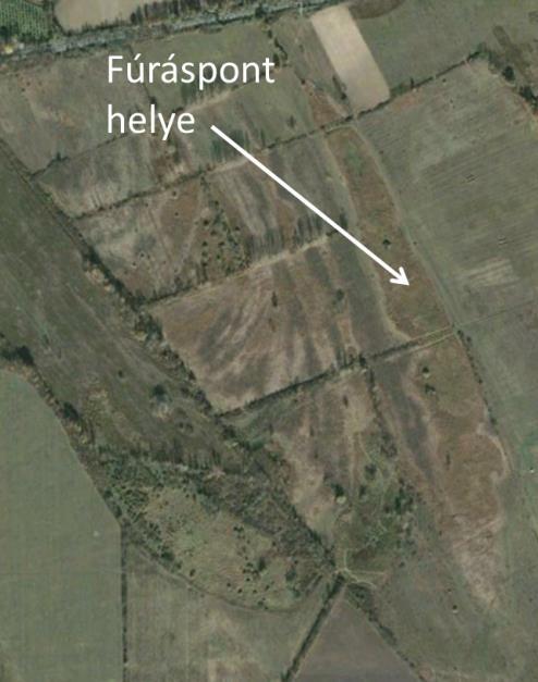 Az Örvény-szeg morotva M 1:10000 topográfiai térképen és légifelvételen ábrázolva. TM2-es meder (11. ábra.
