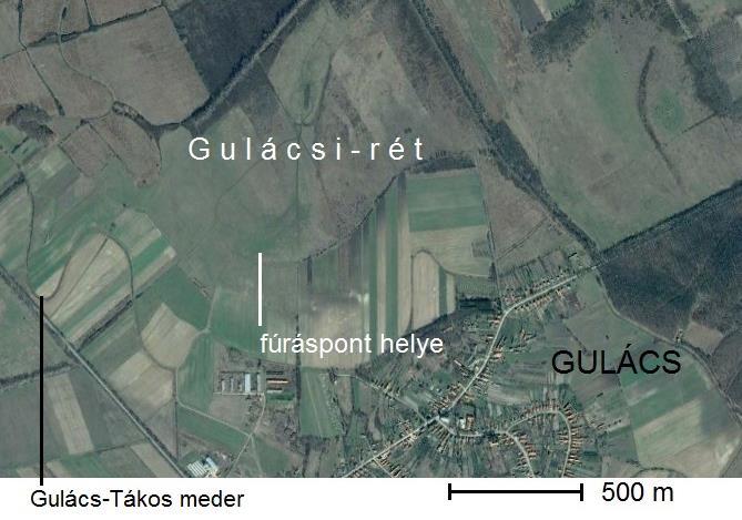 23) A megmintázott ártéri lapály a Gulács község északi határában a Gulács- Tákos, valamint a Tarpa-Hetefejércse-Tákos menti medrek