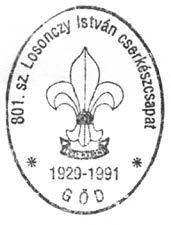 156 Gödi Almanach 1993. ja nu ár 9. A 80. éves a MCSSZ. Ün nep sé gén va ló meg jelenés. 1993. au gusz tus 30. Rész vé tel a Gö döl lői Vi lág jam bo ree 60.