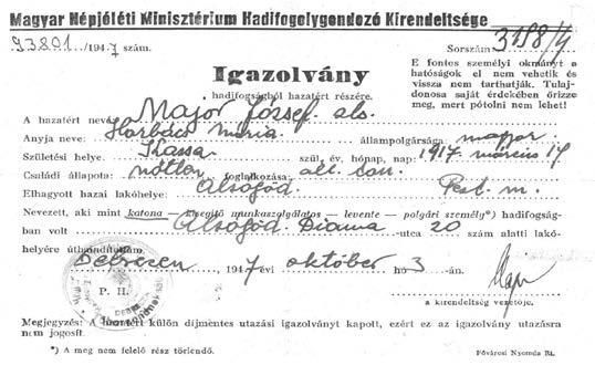 Előbb a ki egé szí tő pa rancs nok sá gon vég zett ad mi niszt rá ci ós munkát, majd a gö di le ven ték kel nyu gat ra,