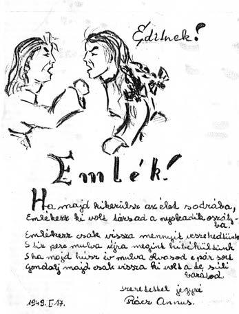 Ne ki kö szön het jük az 1950-es tab lót, a kép bal szé lén áll. A kö zép ső sorban jobb ról a har ma dik Sváby La jos.
