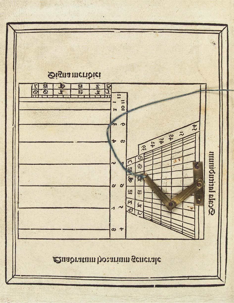 1468-ban készítette.) A táblázatok között van a Tabula foecunda is, egy tangenstáblázat, amellyel itt találkozunk elõször Európában.