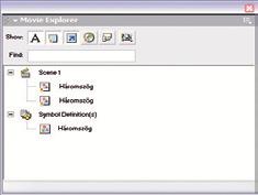 SZOFTVER MACROMEDIA FLASH II. nézet) beállítások gombja.